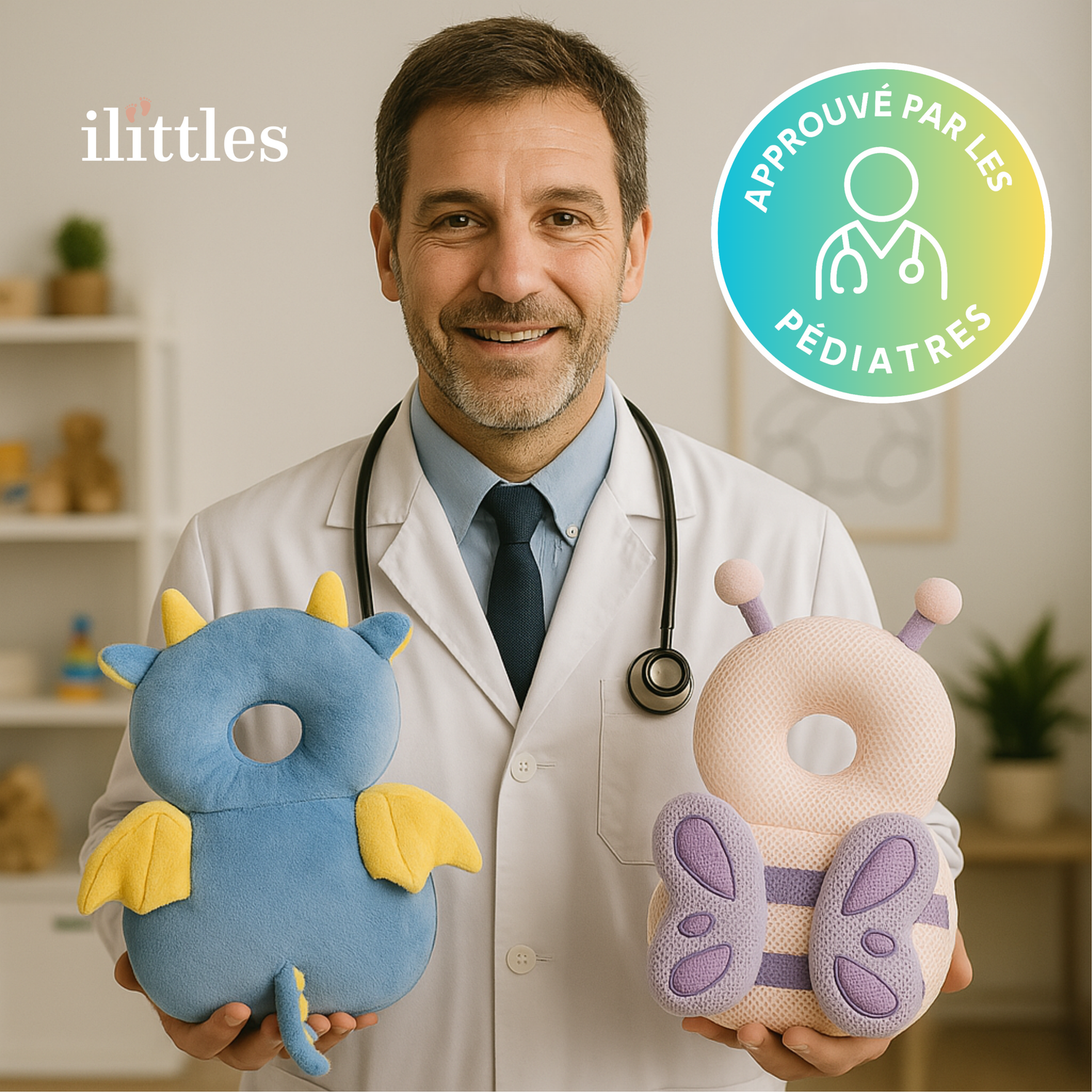 protection dos et tete de bébé